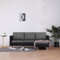 Gecheer 3-Sitzer-Sofa mit Kissen Schlafsofa Polstersofa Gästesofa Sofabett Loungesofa Wohnzimmersofa Gästebett Bettcouch Schlafcouch Sofakissen Relaxsofa für Wohnzimmer Schwarz Kunstleder