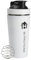 Home Universal® 750ML Botella Gim Shaker de Acero Inoxidable | BPA Free con Mezclador de Tapa Integrado | Vaso Gimnasio con Medidor | Apto para Lavavajillas | Vaso Proteína (Blanco)