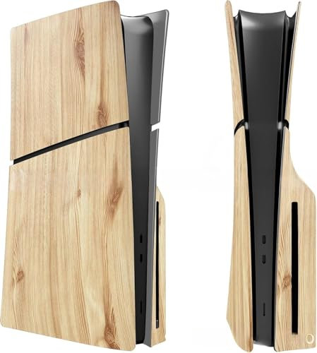 Boîtier de rechange pour console PS5 Slim - Version Spider Disc (bois coloré)