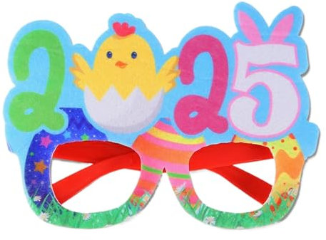 Zubehör für Fotokabinen zum Ostertag, Osterhasenbrille, Rahmen für Ostereier, Zubehör für Fotos für Erwachsene | Neuheit Kaninchen Osterbrille Zubehör Paar