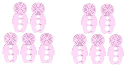 LALAFINA 2 Sätze Quilt-Instrument Aus Papier Papierrollenhalter DIY-handwerkzeug Crimpen Kettenstreifen Aus Papier Eislöffel Handgefertigtes Handwerkswerkzeug Papierwickler Rosa 5 Stück * 2