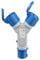 goobay Adaptador CEE para Caravana, Enchufe CEE a 2X Toma CEE, portátil, con Cubierta Protectora, Impermeable IP44, 76236