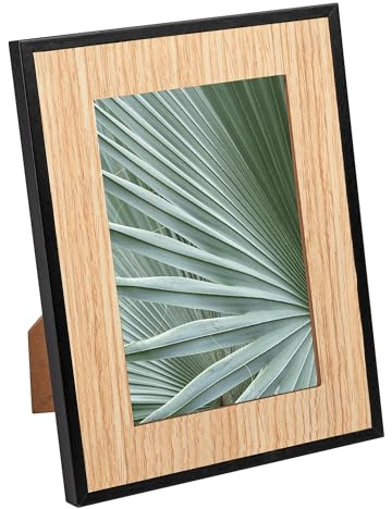 walther design Bilderrahmen Good Portraitrahmen, 13x18 cm, Natur/schwarz, RF318B