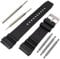 LEMLIN 22mm weiches Silikonband,Kompatibel mit Citizen Hyper Aqualand Duplex Promaster,Wasserdichtes Taucheruhr Armband für Herren,Sport Uhrenband mit Edelstahlschließe (Schwarz)