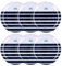 Quid Atlantic Lot de 6 assiettes plates en mélamine 25 cm