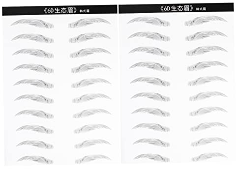 Homoyoyo 2 Blätter Simulierte Augenbrauen Patch Stick Augenbrauen Eye Brow Wasserdicht Natürliche Augenbrauen Tattoo Frauen Augenbrauen Tattoo Aufkleber Augenbrauen Aufkleber Augenbrauen