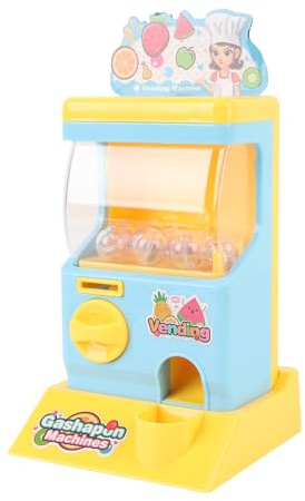 HELEVIA Kinderkapselautomaten, Miniaturkapselspielzeugmaschine, Miniaturkapselmaschine Spielzeug für und Mädchen, mit überraschenden Eierblindkisten (Blau)