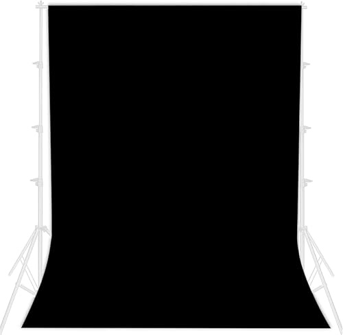 Fotowand Hintergrund,1.5x2.1m Fotohintergrund Schwarz Klein,Schwarz Hintergrund Fotografie,Foto Hintergrund schwarz,Fotografie Hintergrund für Tiere,Objekte,Fotostudio