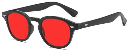 FANKIE Blue Light Blocking Glasses Red Tinted Sleep Glasses - Anti-Fatigue Reduce Eye Strain & Strong Light Stimulation Improve Sleep for Men/Women