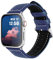 Fullmosa Lederarmband kompatibel mit Apple Watch Ultra2/Ultra 49mm Series 9 8 7 45mm Series 6 SE 5 4 44mm Series 3 2 1 42mm, Ersatzarmband für iwatch Damen Herren, Dunkelblau