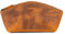Londo Pochette en Cuir Véritable en Forme de Gondole – Trousse Maquillage Femme, Sac de Pochette Toilette, Sac à Cosmétique avec Fermeture éclair, Pour Voyage Rangement