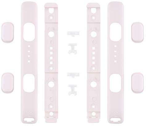 eXtremeRate Cover Custodia Tasti Ricambio per Nintendo Switch Joycon Laccetti,Senza Joycon-Rosa