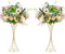 NUPTIO Blumenständer Metall Gold Hochzeit: 2 Stück 50cm Hoch Vase Tischdeko Goldene Blumenvase Trompete Vasen für Geburtstag Tafelaufsatz Jubiläum Party Hochzeitsdeko