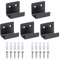 SyiXute 5 Pcs Ceramic Tiles Display Wall Hooks,Ceramic Tile Display Bracket Stainless Steel,Ceramic Tile Wall Hook with Screws,Matte Black for Mirror,Hanging Picture,Ceramic,Bathroom,Kitchen