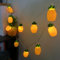 Riaxuebiy Ananas Lichterkette Batteriebetriebene 10 LED Obst Lichterketten Nachtlampe für Sommercamping Hochzeits Geburtstag Schlafzimmer Zuhause Party Dekoration (1.65m/10led, Ananas)