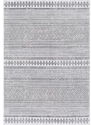 Livabliss Geometric Outdoor Rug - Indoor Outdoor Rug Oval, Prague 160x220 cm - Patio Rugs, Decking, Outdoor Carpet - Boho Colourful Garden Rugs, Patterned, UV Weather, Stain Durable