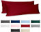 Kissenbezug 40x145 Baumwolle Renforcé (2er-Set) - Burgunderrot - Dicht gewebt mit 57 Fäden/cm² - Kissenbezug 40 x 145 cm - Oeko Tex Zertifiziert - Dreamzie