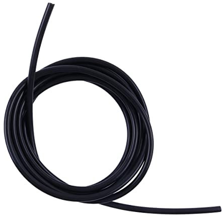 LUXERAD,High Performance Silicone Vacuum Hose,ID= 0.12 (3mm), OD= 0.28 (7mm) Length=10 Feet(3 Meters),Silicone Vacuum Hose Line Tube Pipe Universal 3mm x 7mm Black