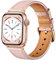 CeMiKa Leather Straps Compatible for Apple Watch Strap 38mm 40mm 41mm 42mm, Replacement Genuine Leather Strap Compatible with iWatch Series 10 9 8 7 6 5 4 3 2 1 SE/Ultra, Men and Women, Pink