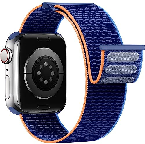 Yoohoo Nylon Straps Compatible with Apple Watch Straps 38mm 40mm 41mm 42mm(Series 10) Women Men,Upgraded Soft Nylon Strap Replacement Watch Bands for iWatch Series 10 9 8 7 6 5 4 3 2 1 SE