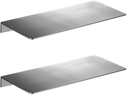 Melairy Duschablage Duschkorb 2PC Badregal Rostfreier Edelstahl Gebürstet ohne Bohren - hält bombenfest Dank Zwei Klebevarianten （20CM）