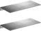 Melairy Duschablage Duschkorb 2PC Badregal Rostfreier Edelstahl Gebürstet ohne Bohren - hält bombenfest dank zwei Klebevarianten （20CM）