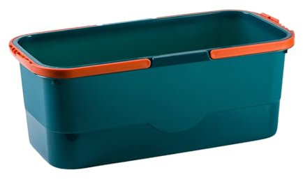 Cubo For Fregona con Ruedas, Cubo De Plástico For Fregona De 10 L (2,6 Galones), Uso En Seco Y Húmedo, Mango Cómodo Y Duradero For Limpieza De Ventanas Y Hogares