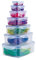 Maturi Frischhaltedosen, 7er-Set, mit luftdichten Deckeln, BPA-frei, 0,12 l - 3,8 l