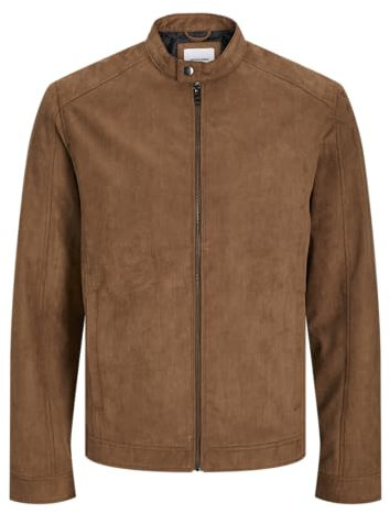 JACK&JONES PLUS Jjedylan Clean Faux Suede Jacket Pls Chaqueta de Ante, coñac, XXXL para Hombre