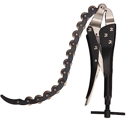 Pinza per Catena con Bloccaggio, Resistente e Durevole, Taglierina di Scarico per Tubi in Metallo, Rame e Alluminio