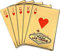 Las Vegas Magnet – Fabulous Las Vegas Schild – Gold Royal Flush Magnet