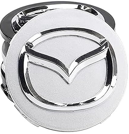 IVYARD Pack of 4 Hub Caps für Mazda 56mm, Car Wheel Centre Caps Alloy Wheel Rim Caps Hub Cap für Wheel Caps, Car Decoration Badge Accessories