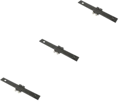 BESTonZON 3St Rechenschieber gerades Werkzeug große Weihnachtskugeln multifunktionswerkzeug Tragbares Holzbearbeitungswerkzeug verstellbares Schiebelineal Aufhören Lineal aus Metall Stopper