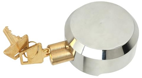 Candado para Remolque, Candados con Grillete Oculto, Cerradura de Disco para Puerta de Remolque Resistente a Palancas de Alta Seguridad con 2 Llaves para Contenedores de Almacenes