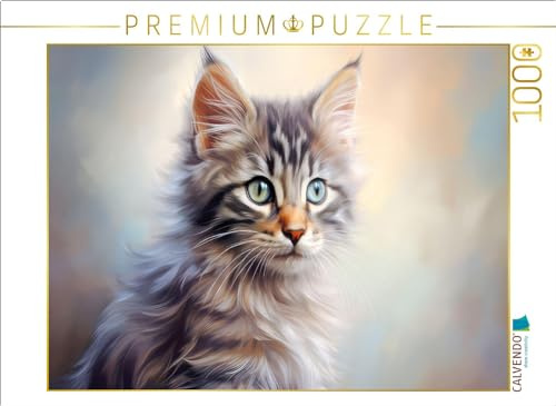 CALVENDO:CALVENDO Puzzle Katzen im Past | Erstaunliche Augen · 1000 Teile · Lege-Größe 64 × 48 cm · CALVENDO Puzzle