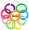 WKRTDY Bracelets en Silicone Lumineux, Anti-Stress, colorés, Fudge et motivants inspirés des années 80 - Lot de 30 - pour Halloween, Noël, Disco, Adultes et Enfants - 10 Couleurs au Choix