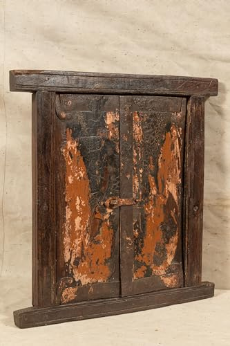 Biscottini Porte intérieure fenêtre L48,5XPR4,5XH49,5 CM - Porte en bois - Portes intérieures et extérieures - Meubles maison