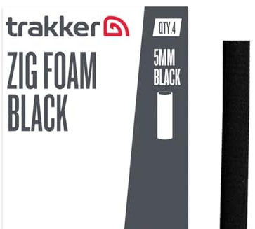 Trakker Zig-Schaumstoff, 5 mm, 4 Stück (schwarz)