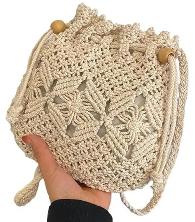 VTWLRFQO Sac Paille Mignon De Luxe À Paille De Luxe Tissé Sac Crossbody Sac De Seau Mode Décontracté De Voyage D'Été Décontracté Plage