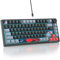 SbocKeeb Custom Gaming Tastatur 75 Prozent Hot-Swap,kabelgebundene Mechanische RGB Tastatur mit Dichtung und Schall absorbierenden Pads Programmierbare Amerikanische QWERTY V400 Dark