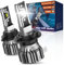 NOVSIGHT Ampoule H7 LED Voiture 50W 6500K Blanche Puissante 300% Luminosité Lampes de Phares Remplacement pour Kit de Conversion Halogène Auto Moto