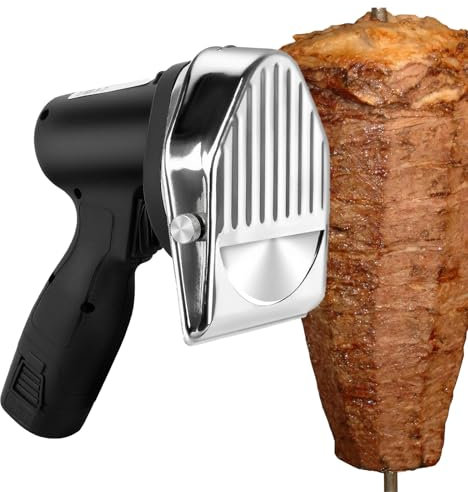 Cuchillos Eléctricos Para Kebab Jerky Kabob, Cortador De Carne, Cuchillo Para Kebab, Cortador Giroscópico, Cuchillo Turco Para Cortar Máquina Shawarma Doner para Carne Asada, Tiendas, Restaurantes