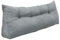 chilly pilley® Stützkissen Cord Rückenkissen Lesekissen Bettkissen Wandkissen Keilkissen Bettstützkissen viele Farben, 140x50x20 (Silber)