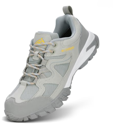 CC-Los Femmes Sneakers Chaussures de randonnée Running Outdoor | Semelle caoutchouc antidérapante, tige respirante, imperméable, résistant à l’usure, randonnée montagne tous terrains