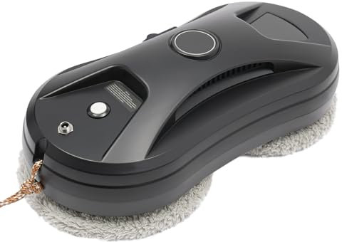 Fensterreiniger Fensterputzer Fenster Putzen für Glas mit Saugkraft 2800Pa Wasserzerstäuber Fernbedienung Sicherheitsseil 35ml Wassertank für Fenster Türen Spiegel geeignet (B)