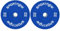 SPORTNOW Set 2 Dischi Pesi 2x20 kg in Gomma, Dischi per Palestra e Casa con Foro da 5 cm per Manubri e Bilancieri, Blu