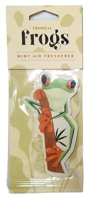 Puckator Mint Tropical Tree Frog Air Freshener - Diffuser Room Fragrance Air Fresheners For Home Bathroom - Small Aroma Mist Scent Diffusers - Odour Neutraliser Freshener - Cigarette Smoke Remover