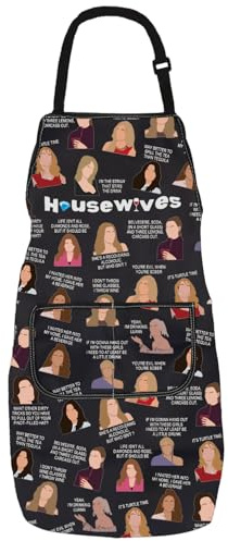 AATOP RHONY Kitchen Apron New York House wives TV Show Gift Reality Tv Show Fans Apron For Cooking Waterproof Adjustable
