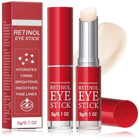 2PCS Retinol Augencreme Stick - Augencreme Gegen Falten und Augenringe - Retinol Eye Cream - augencreme Anti Aging & Feuchtigkeitsspendend - Augenringe Entfernen Augenpflege - Eye Balm Stick