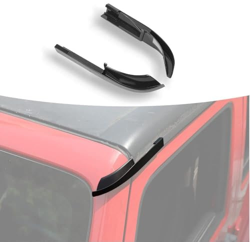 XYHAOAI Deviatore di Pioggia per Hardtop ABS, Estensioni per grondaia per Acqua piovana, deflettore di Pioggia Adatto per Jeep Wrangler JK JKU 2007-2017 2/4 Porte, Accessori Esterni